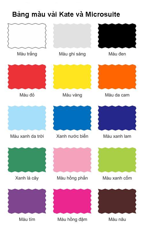 Bảng Màu Vải Kate Và Microsuite