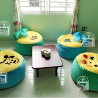 Bộ Ghế Lười Hạt Xốp (85 X 45cm) Vải Nhung Lạnh Hàn Quốc