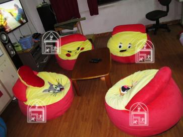 Bộ Ghế Lười Hạt Xốp (85 X 45cm) Vải Nhung Lạnh Hàn Quốc 3