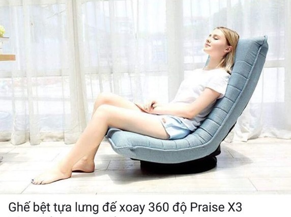 GHẾ BỆT TỰA LƯNG XOAY 360 độ Praise X3 2