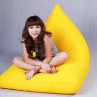 Ghế Lười Kim Tự Tháp (100x120cm) Vải Nhung Lạnh Hàn Quốc