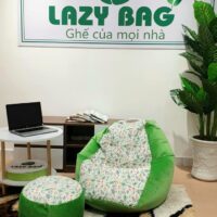 Ghế Lười Giọt Nước (80 Cmx1,1m) Nhung Lạnh + Canvas