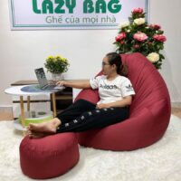 Ghế Lười Giọt Nước XXL ( 1m X 1,5m) Vải Kate