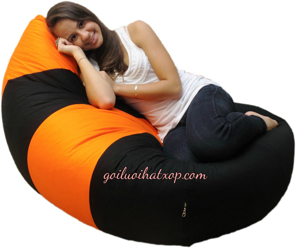 Ghế Lười Giọt Nước Có Tựa Lưng Size L (90 X120cm) Vải Kate