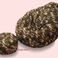 Ghế Lười Giọt Nước Có Tựa Lưng Size M (80 X1,2m) Microsuites Quân đội