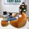 Ghế Lười Giọt Nước Size XXL (100cmx150cm) Vải Nhung Hàn