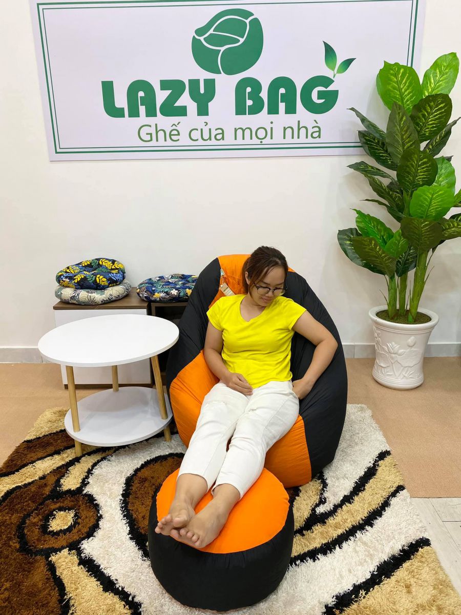 Ghế Lười Giọt Nước Tựa Lưng Size XL (90 X 140) Vải Nhung Hàn Quốc 1