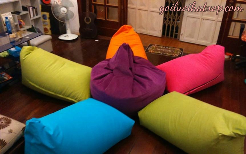 Ghế Lười Hạt Xốp Kim Tự Tháp Size Đại (1,2 M X 1,5m) 1