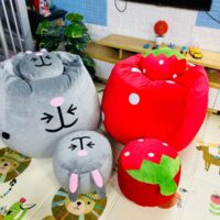 Ghế Lười Hạt Xốp Hình Thú Dễ Thương