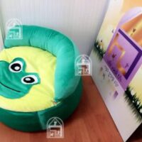 Ghế Lười Hạt Xốp Mặt Ếch (80 X40 Cm) Vải Nhung Lạnh Hàn Quốc