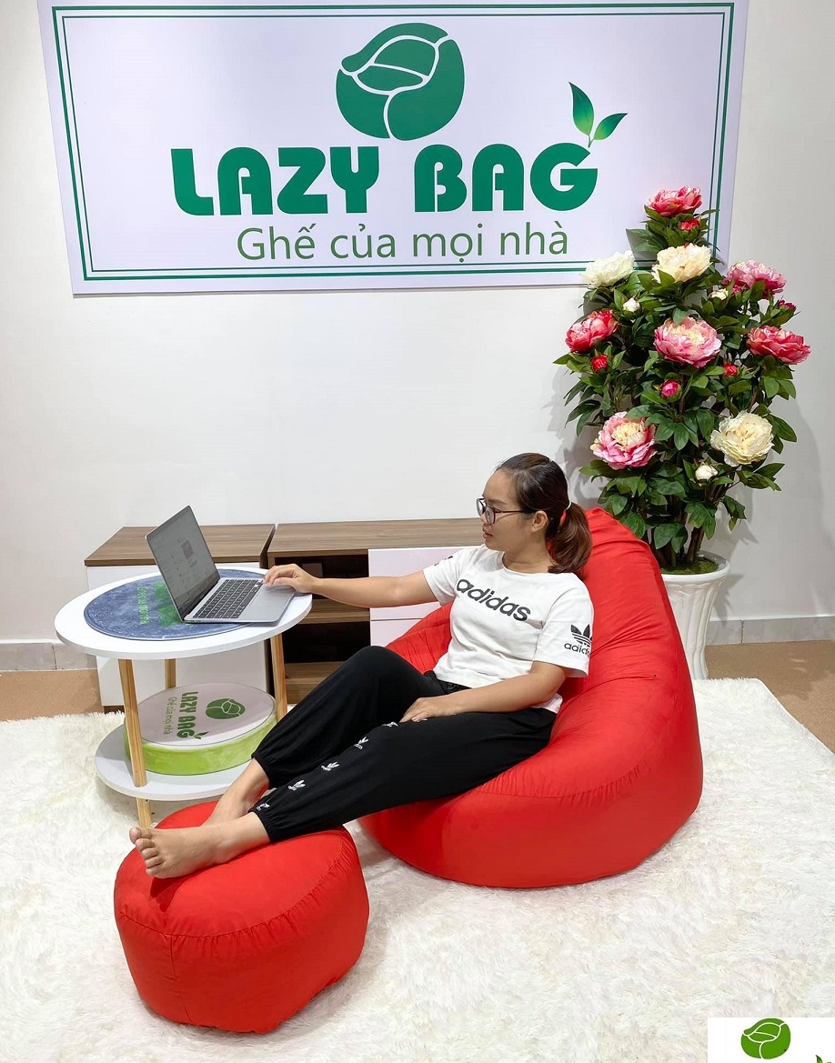 Ghế Lười Quả Lê Tựa Lưng ( 80 X 1,1m) Vải Kate