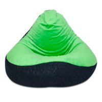 Ghế Lười Quả Lê Xanh – đen (80 X 110cm) Vải Nhung Lạnh Hàn Quốc