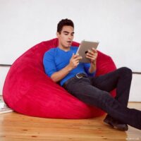 Ghế Lười Trụ Tròn (110x45) Vải Nhung Lạnh Hàn Quốc