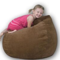 Gối Lười Giọt Nước Nâu (60 X80) Vải Nhung Hàn Quốc