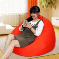 Gối Lười Hình Giọt Nước Cam (80 X 110cm) Vải Kate Việt Nam