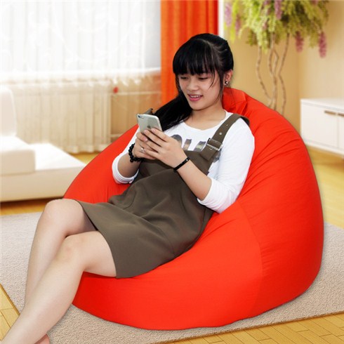 Gối Lười Hình Giọt Nước Cam (80 X 110cm) Vải Kate Việt Nam