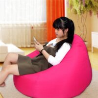 Gối Lười Hình Giọt Nước Hồng (90 X 120cm) Vải Nhung Hàn Quốc