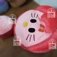 Gối Lười Trụ Tròn Kitty (90 X45) Vải Nhung Lạnh Hàn Quốc