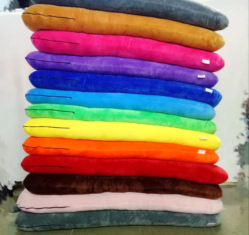 Gối ôm Bà Bầu GOB07 Vải Nhung Lạnh Hàn Quốc 1