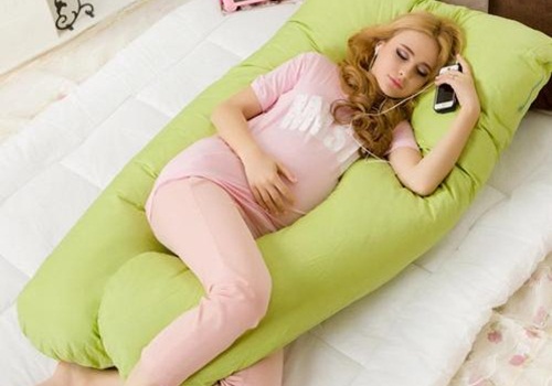 Gối ôm Bà Bầu GOB07 Vải Nhung Lạnh Hàn Quốc