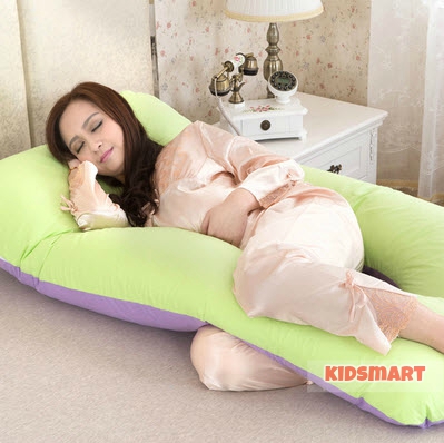 Gối ôm Bà Bầu BB01(82 X135 ) Vải Nhung Lạnh Hàn Quốc 4