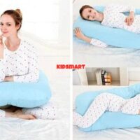 Gối ôm Bà Bầu BB03 (82 X135cm) Vải Nhung Lạnh