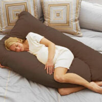 Gối ôm Bà Bầu BB11 (82 X 135) Vải Nhung Lạnh